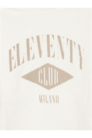 T-shirt in cotone bianco crema ELEVENTY KIDS | EY8P11Z3733101BG